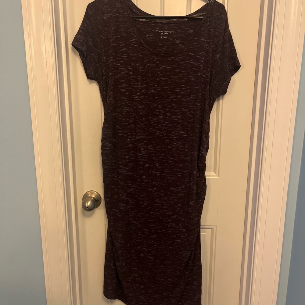 Old Navy Dark Maroon T-Shirt Dress